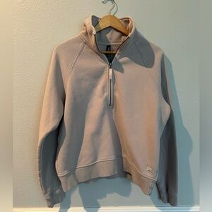 Vuori Women's Restore Violet-Mauve Half Zip-Up Sweatshirt